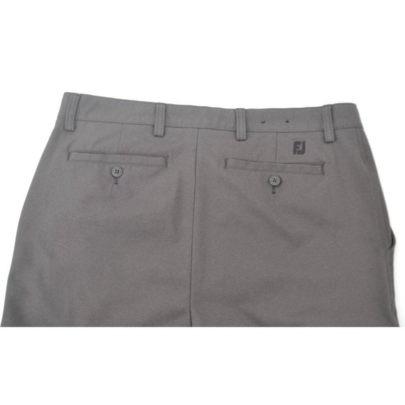 FOOTJOY Men's Flat Front Golf Pants SIZE 34/27 Dark Gray - Picture 3 of 6